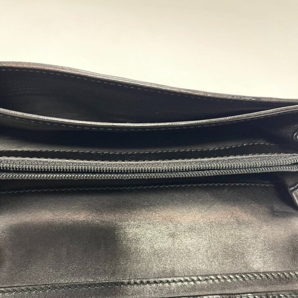 Gucci Black Calf Leather Diamante Long Bifold Wallet - Preowned - Picture 11 of 13